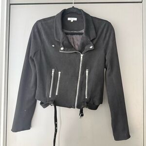 NWOT Black Faux Suede Jacket
